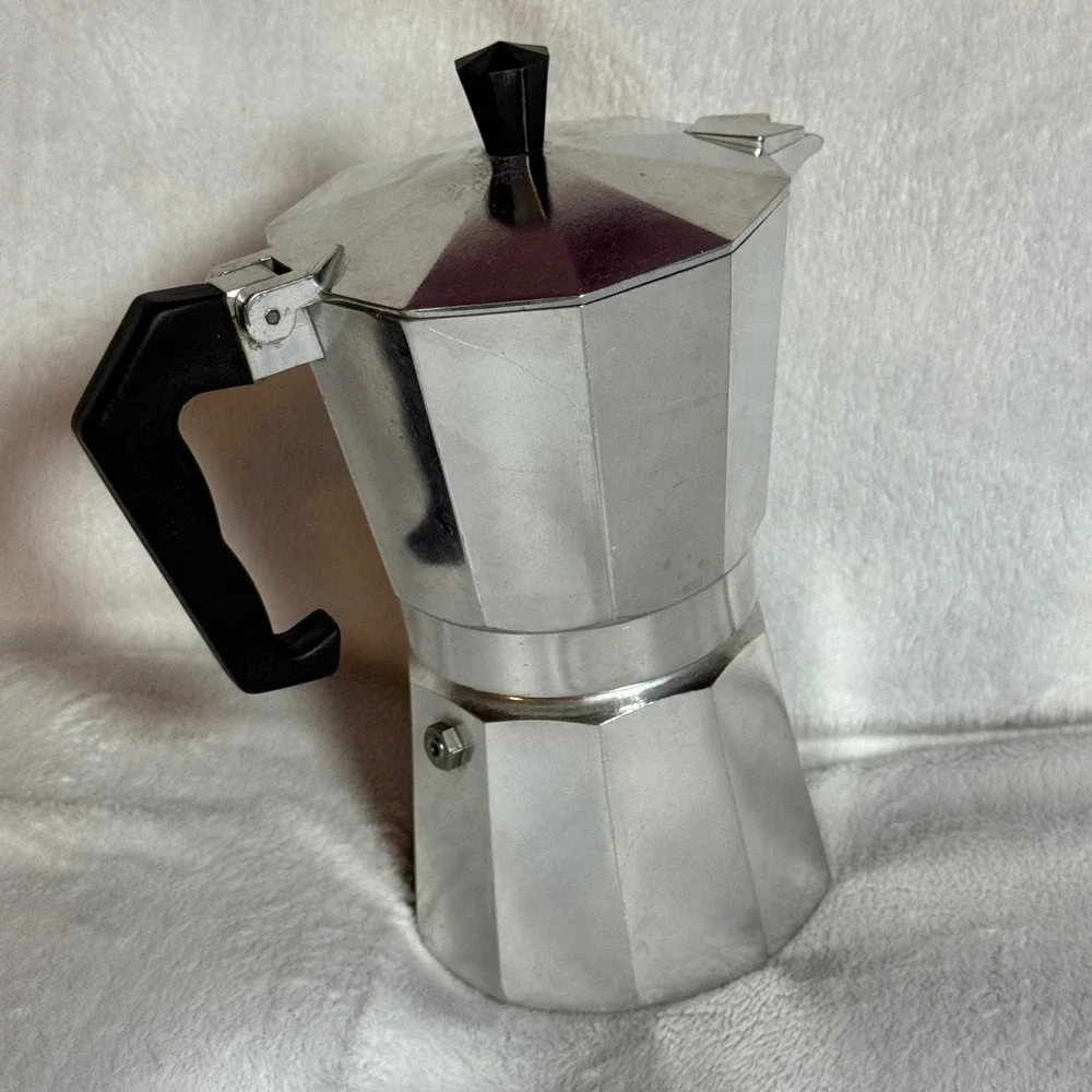 Primula 6 Cup HEAVY WEIGHT Aluminum Espresso Maker, Moka Pot Italian/Cuban/Greca